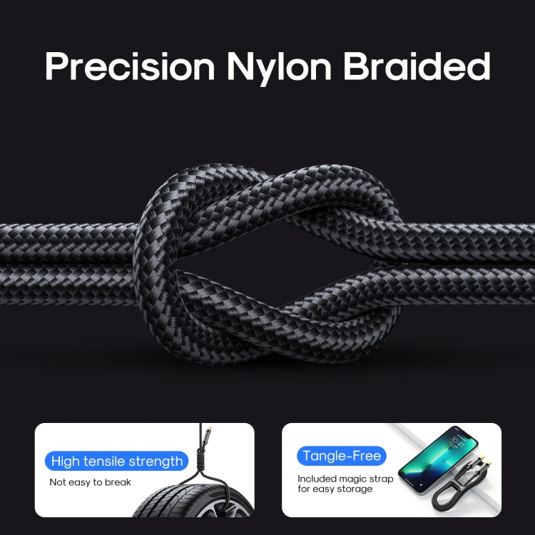 JOYROOM S-UL012A20 USB-A to 8 Pin 2.4A Sync Data Cable, Cable Length:2m(Black) - Normal Style Cable by JOYROOM | Online Shopping UK | buy2fix