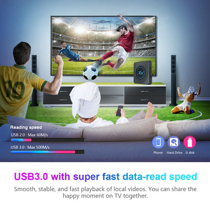 X96 X4 8K Smart TV BOX Android 11.0 Media Player, Amlogic S905X4 Quad Core ARM Cortex A55, RAM: 2GB, ROM: 16GB, Plug Type:US Plug - Consumer Electronics by buy2fix | Online Shopping UK | buy2fix