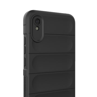 For Xiaomi Redmi 9A Magic Shield TPU + Flannel Phone Case(Black) - Xiaomi Cases by buy2fix | Online Shopping UK | buy2fix