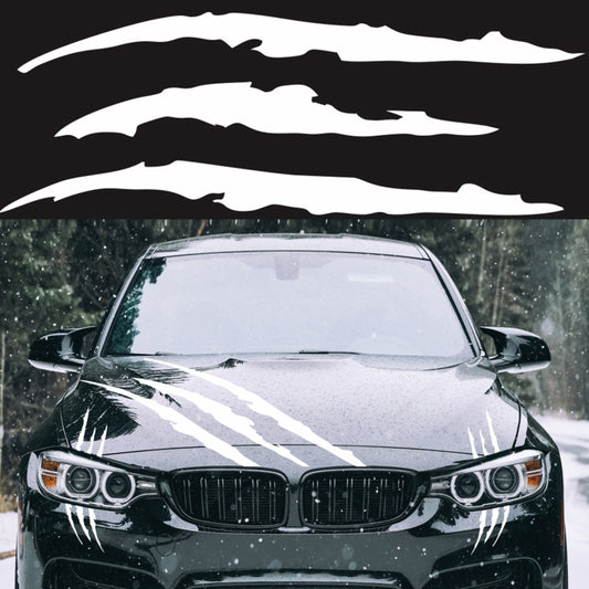 D-865 Claw Scratches Pattern Car Modified Decorative Sticker(White) - In Car by buy2fix | Online Shopping UK | buy2fix