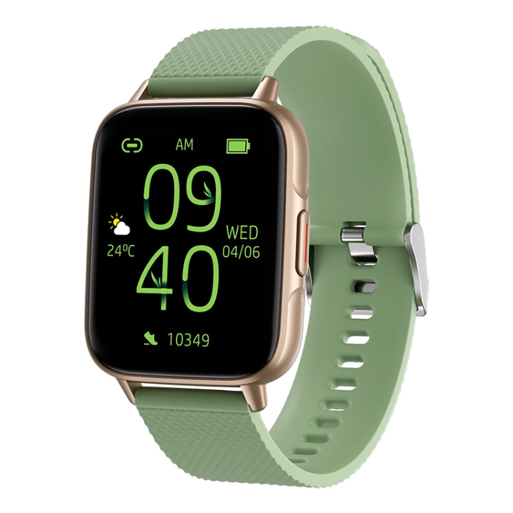 FW02 1.7 Inch Square Screen Silicone Strap Smart Health Watch Supports Heart Rate, Blood Oxygen Monitoring(Green) - Smart Wear by buy2fix | Online Shopping UK | buy2fix