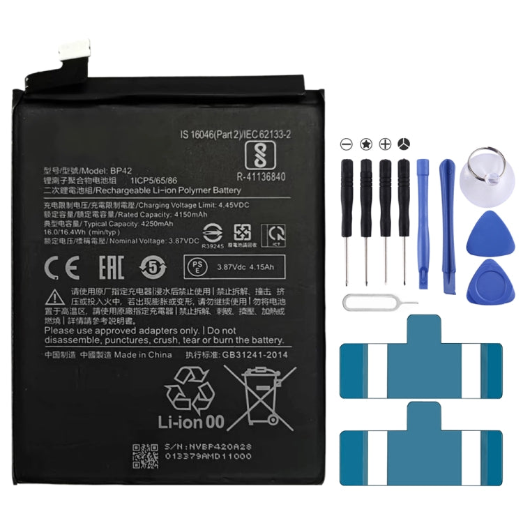 BP42 4250mAh Li-Polymer Battery Replacement For Xiaomi Mi 11 Lite / Mi 11 Lite 5G - For Xiaomi by buy2fix | Online Shopping UK | buy2fix