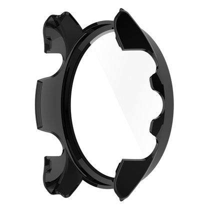 For Garmin Forerunner 255S PC Tempered Film Full Body Watch Case(Black) - Watch Cases by buy2fix | Online Shopping UK | buy2fix