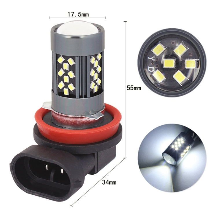 1 Pair H11 12V 7W Strobe Car LED Fog Light(Lime Light) - In Car by buy2fix | Online Shopping UK | buy2fix