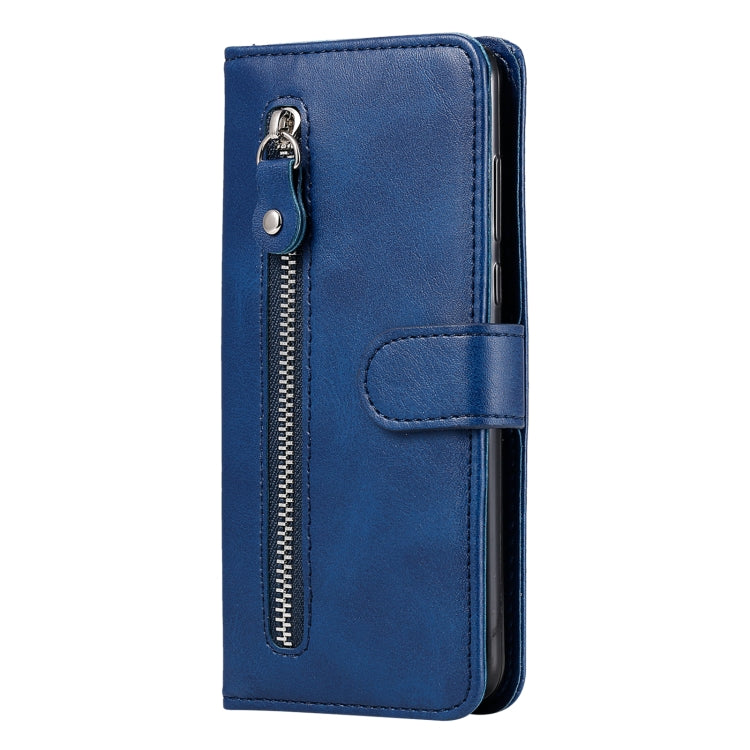 For Xiaomi 12X Fashion Calf Texture Zipper Horizontal Flip Leather Phone Case(Blue) - Xiaomi Cases by buy2fix | Online Shopping UK | buy2fix