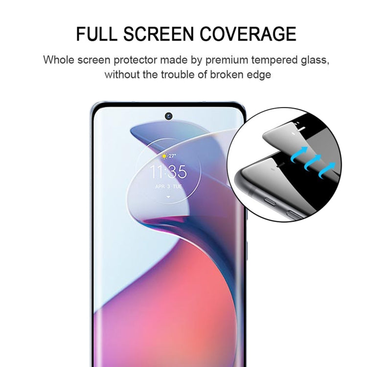 3D Curved Edge Full Screen Tempered Glass Film For Motorola Moto S30 Pro / Edge 30 Fusion - Mobile Accessories by buy2fix | Online Shopping UK | buy2fix
