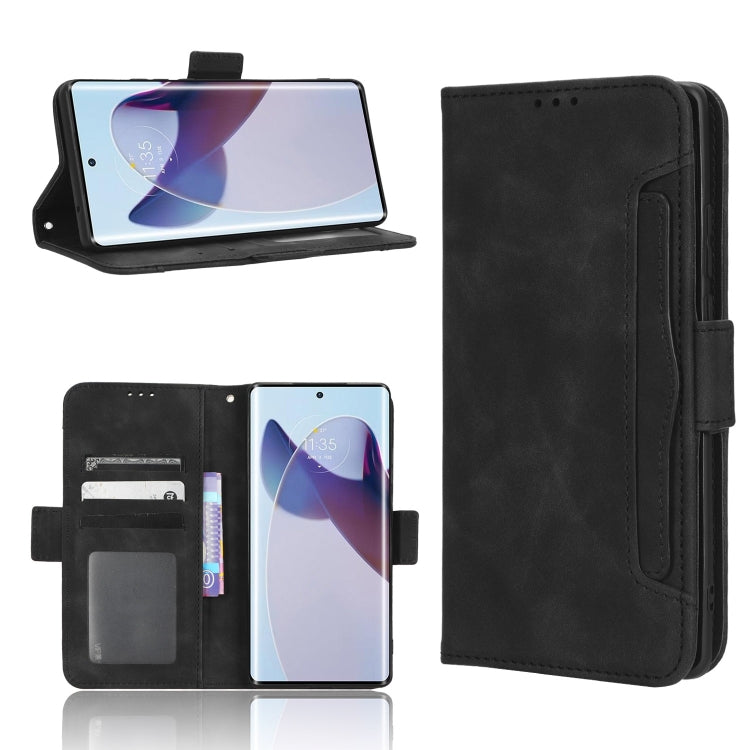 For Motorola Moto X30 Pro 5G / Edge 30 Ultra Skin Feel Calf Texture Card Slots Leather Phone Case(Black) - Motorola Cases by buy2fix | Online Shopping UK | buy2fix