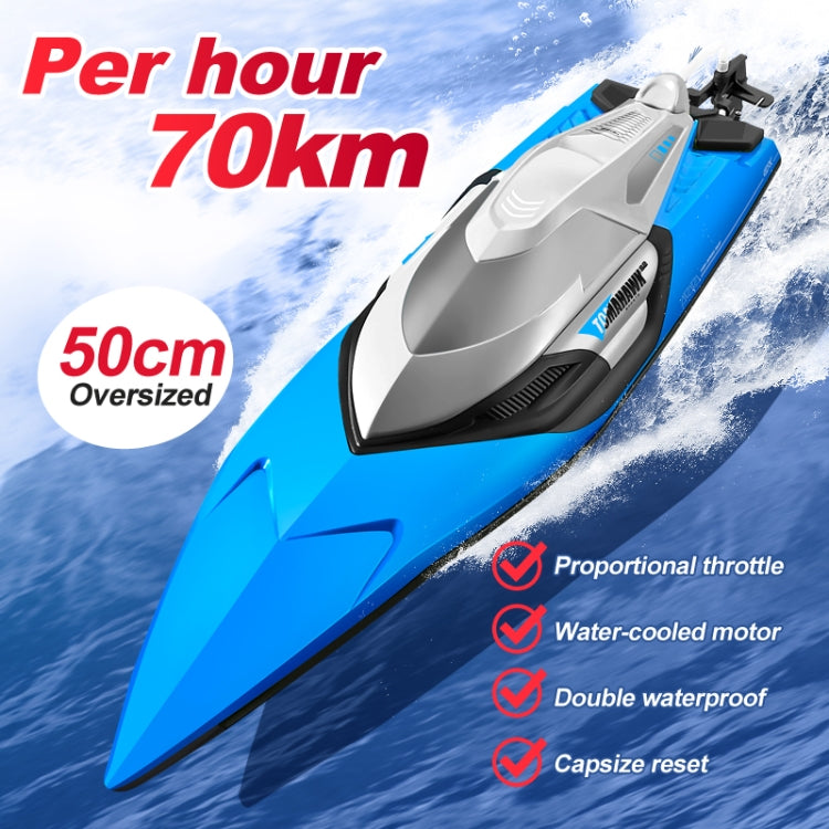 S2 Waterproof High Speed RC Speedboat Toy Boat(Blue) - RC Boats by buy2fix | Online Shopping UK | buy2fix