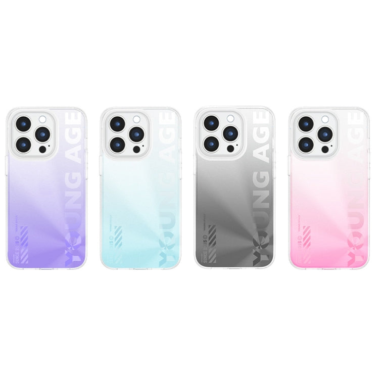 For iPhone 14 Pro WEKOME Gorillas Gradient Colored Phone Case(Purple) - iPhone 14 Pro Cases by WK | Online Shopping UK | buy2fix