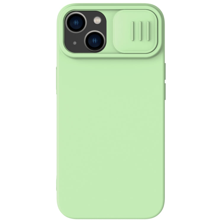 For iPhone 14 Plus  NILLKIN CamShield Liquid Silicone Phone Case(Green) - iPhone 14 Plus Cases by NILLKIN | Online Shopping UK | buy2fix