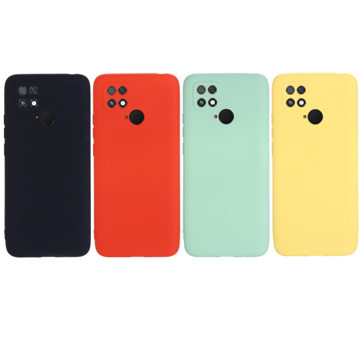 For Xiaomi Poco C40 / Redmi 10 Power / Redmi 10 India Pure Color Liquid Silicone Shockproof Phone Case(Black) - Xiaomi Cases by buy2fix | Online Shopping UK | buy2fix