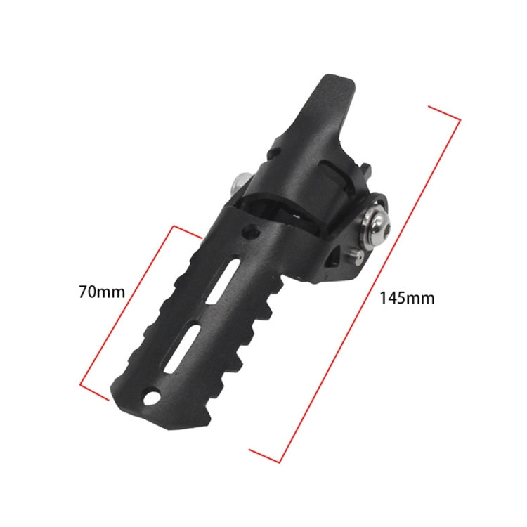 For BMW R1250GS R1200 GS ADV Motorcycle 22-25mm Front Folding Foot Pegs Footrests Clamps(Black) - In Car by buy2fix | Online Shopping UK | buy2fix