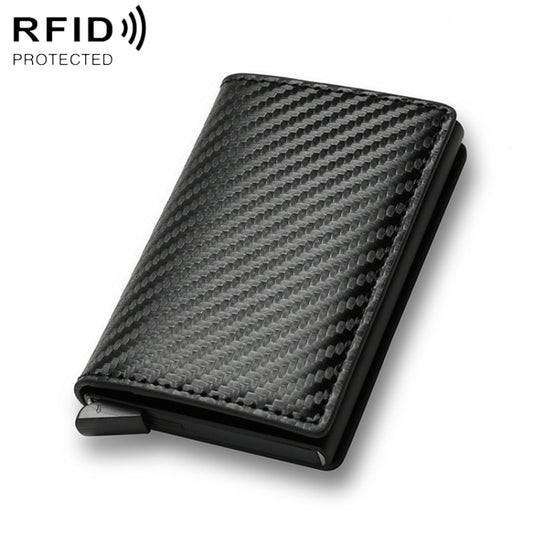 C1804H1 RFID Carbon Fiber Wallet For Men(Black Carbon Fibers) - Antimagnetic RFID Package by buy2fix | Online Shopping UK | buy2fix