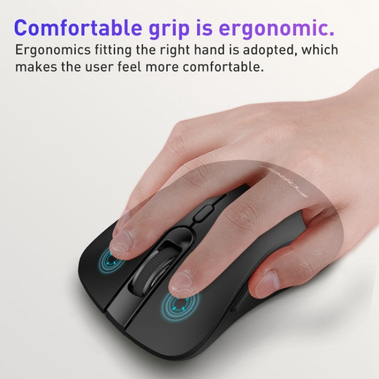 FOREV FV-G200 Wireless Ergonomic Vertical Side Button Mouse(Black) - Wireless Mice by buy2fix | Online Shopping UK | buy2fix