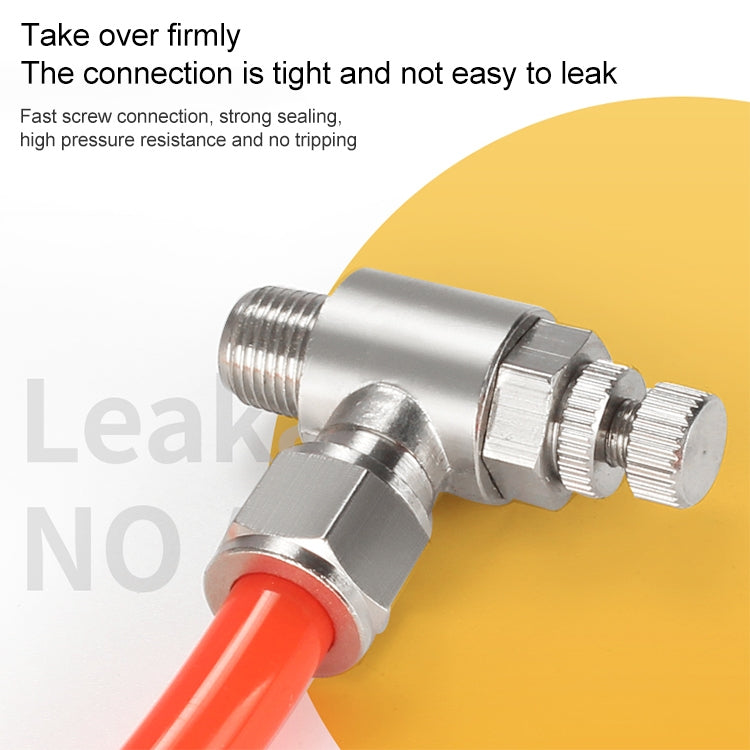 SL8-01 LAIZE Nickel Plated Copper Trachea Quick Fitting Throttle Valve Lock Female Connector -  by LAIZE | Online Shopping UK | buy2fix