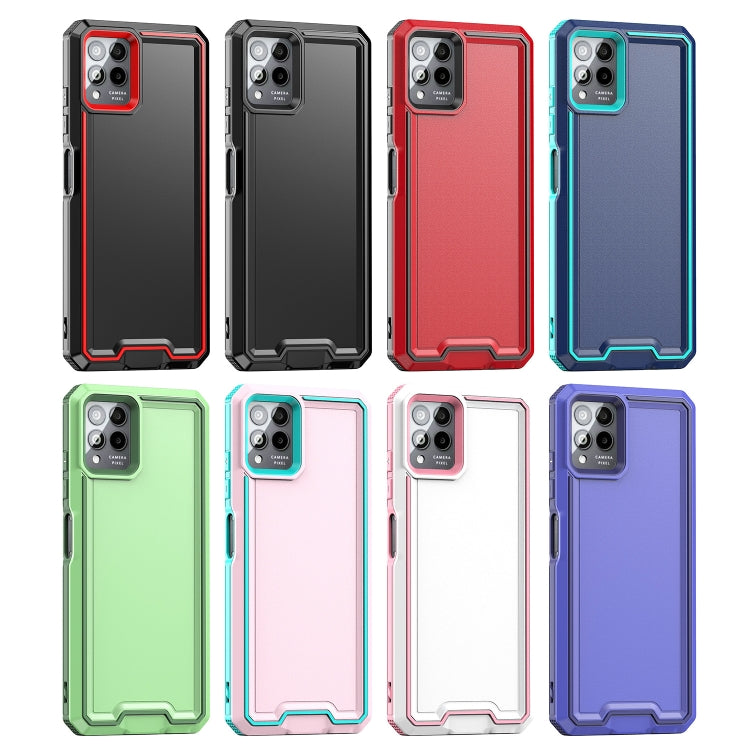 For T-Mobile Revvl 6 Pro 5G Armour Two-color TPU + PC Phone Case(White+Pink) - More Brand by buy2fix | Online Shopping UK | buy2fix
