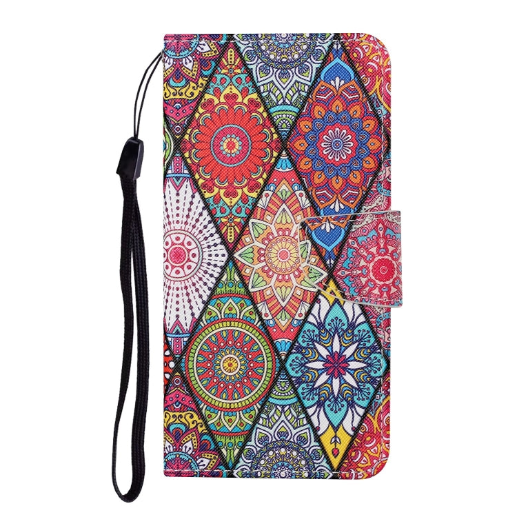 For Xiaomi Redmi A1 Colored Drawing Pattern Leather Phone Case(Diamond Totem) - Xiaomi Cases by buy2fix | Online Shopping UK | buy2fix