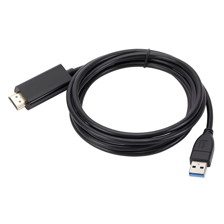 USB3.0 to HDMI Conversion Cable, Length 1.8m(Black) - Cable by buy2fix | Online Shopping UK | buy2fix