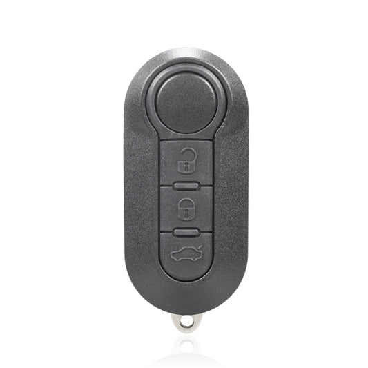 For Fiat 3 Button Folding Car Key Case Remote Control Shell SIP22, Style:Black Switch Button - In Car by buy2fix | Online Shopping UK | buy2fix