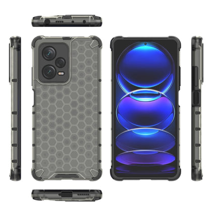 For Xiaomi Redmi Note 12 Pro+ China / Global Shockproof Honeycomb PC + TPU Phone Case(Black) - Note 12 Pro+ Cases by buy2fix | Online Shopping UK | buy2fix