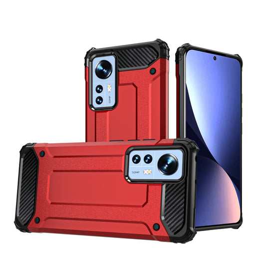 For Xiaomi 12 / 12X Magic Armor TPU + PC Combination Phone Case(Red) - 12 Cases by buy2fix | Online Shopping UK | buy2fix
