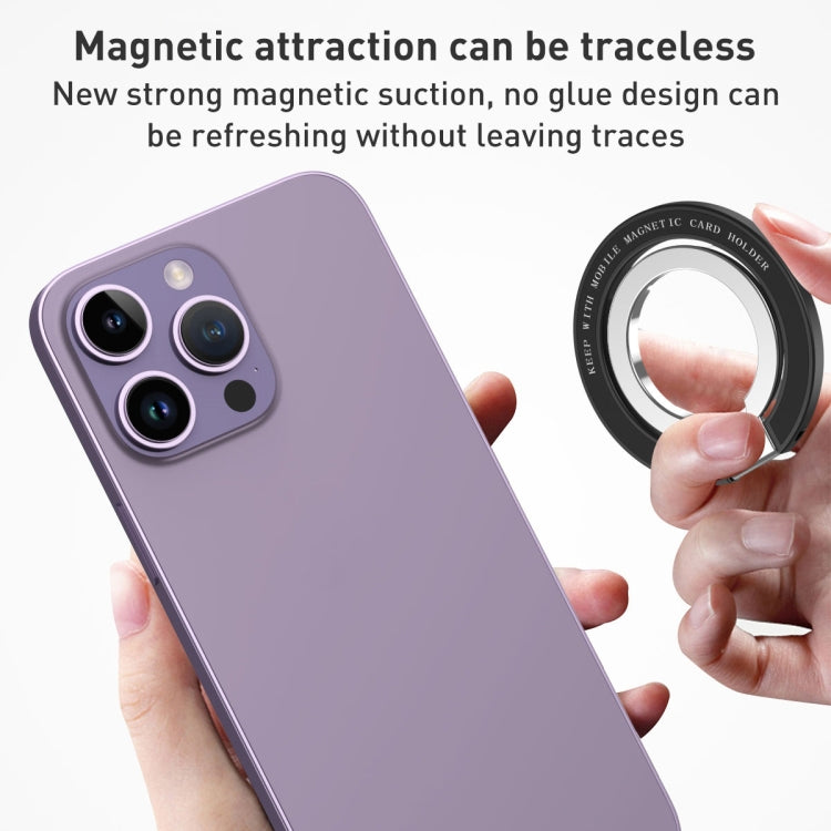 Car Magnetic Dual Axis Ring Phone Holder(Frosted White) - Ring Holder by buy2fix | Online Shopping UK | buy2fix