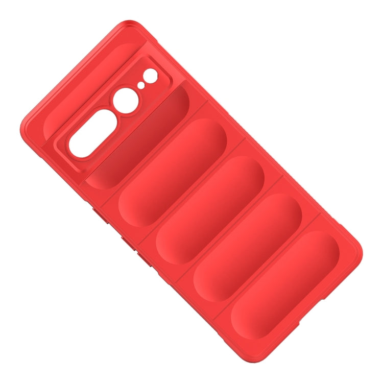 For Google Pixel 7 Pro Magic Shield TPU + Flannel Phone Case(Dark Blue) - Google Cases by buy2fix | Online Shopping UK | buy2fix