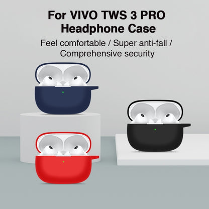 For vivo TWS 3 Pro Silicone Earphone Protective Case(Red) - Other Earphone Case by buy2fix | Online Shopping UK | buy2fix