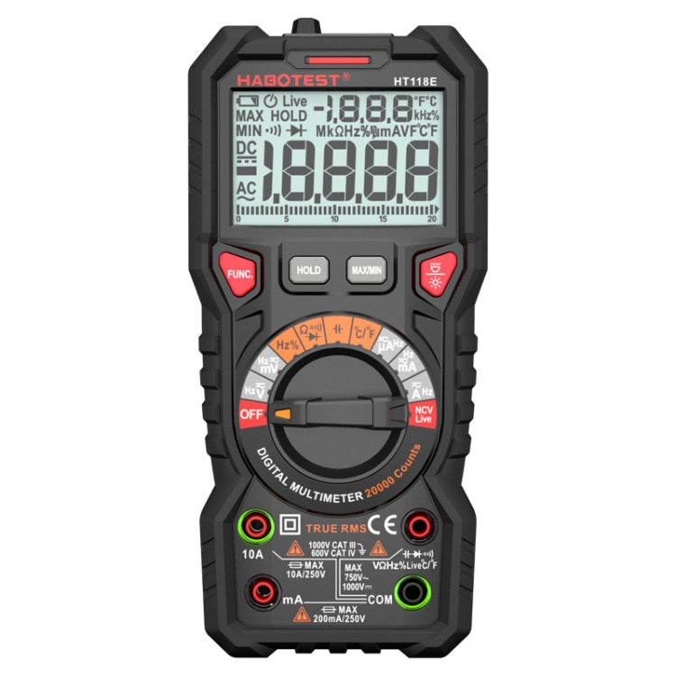 HABOTEST HT118E Handheld High-precision Full Gear Fire Prevention Digital Multimeter - Digital Multimeter by HABOTEST | Online Shopping UK | buy2fix