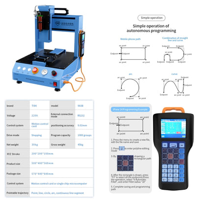 TBK 983B Multifunction Automatic Dispensing Machine for UV Glue(UK Plug) - Others by TBK | Online Shopping UK | buy2fix