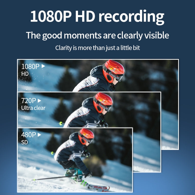 JNN V17 1080P HD Wide Angle Video Sports Recorder with Stand, Capacity:8GB(Black) - Digital Video Recorder by JNN | Online Shopping UK | buy2fix