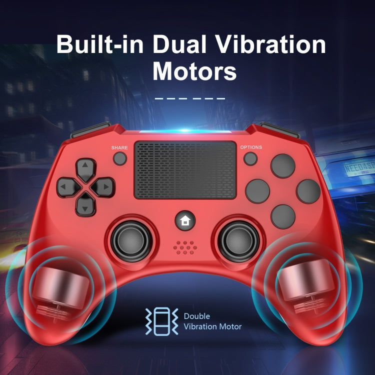 398 Bluetooth 5.0 Wireless Game Controller for PS4 / PC / Android(Red) - Gamepads by buy2fix | Online Shopping UK | buy2fix