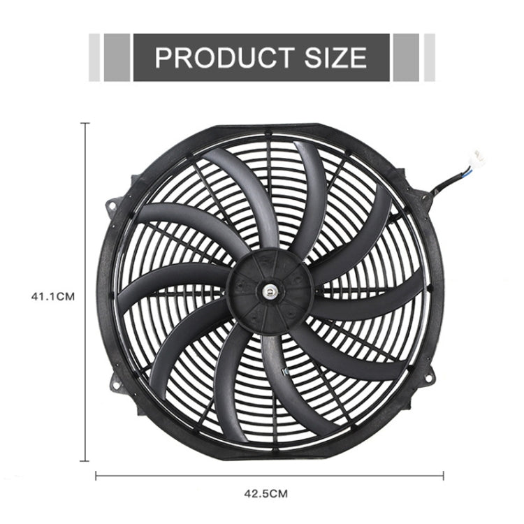 16 inch 12V 80W Car Powerful Transmission Oil Cooling Fan with Mounting Accessorie - In Car by buy2fix | Online Shopping UK | buy2fix