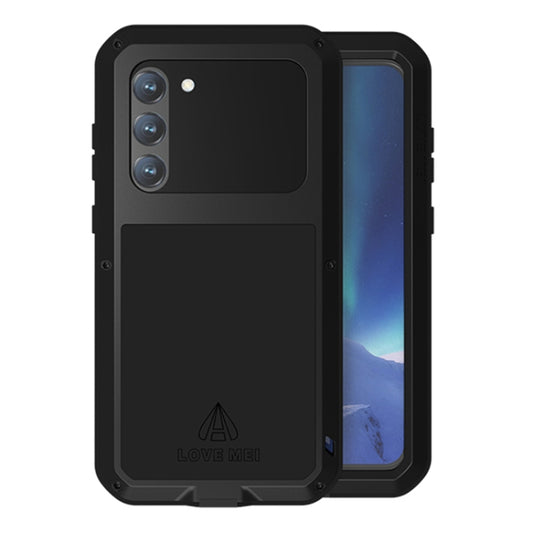 For Samsung Galaxy S23+ 5G LOVE MEI Metal Shockproof Life Waterproof Dustproof Phone Case(Black) - Galaxy S23+ 5G Cases by LOVE MEI | Online Shopping UK | buy2fix