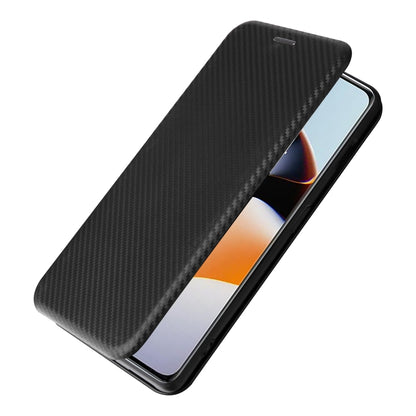 For OnePlus 11R 5G Carbon Fiber Texture Flip Leather Phone Case(Black) - OnePlus Cases by buy2fix | Online Shopping UK | buy2fix