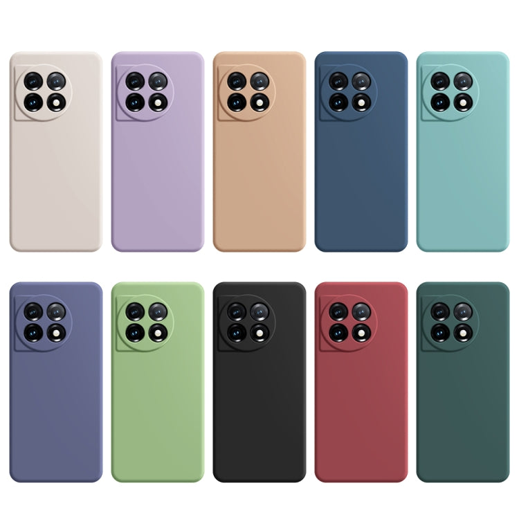 For OnePlus 11 Imitation Liquid Silicone Phone Case(Matcha Green) - OnePlus Cases by buy2fix | Online Shopping UK | buy2fix