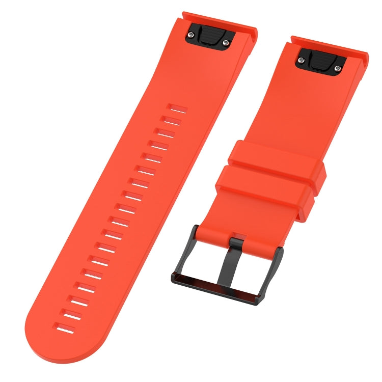 For Garmin Fenix 5X (26mm) Fenix3 / Fenix3 HR Silicone Watch Band(Orange) - Smart Wear by buy2fix | Online Shopping UK | buy2fix