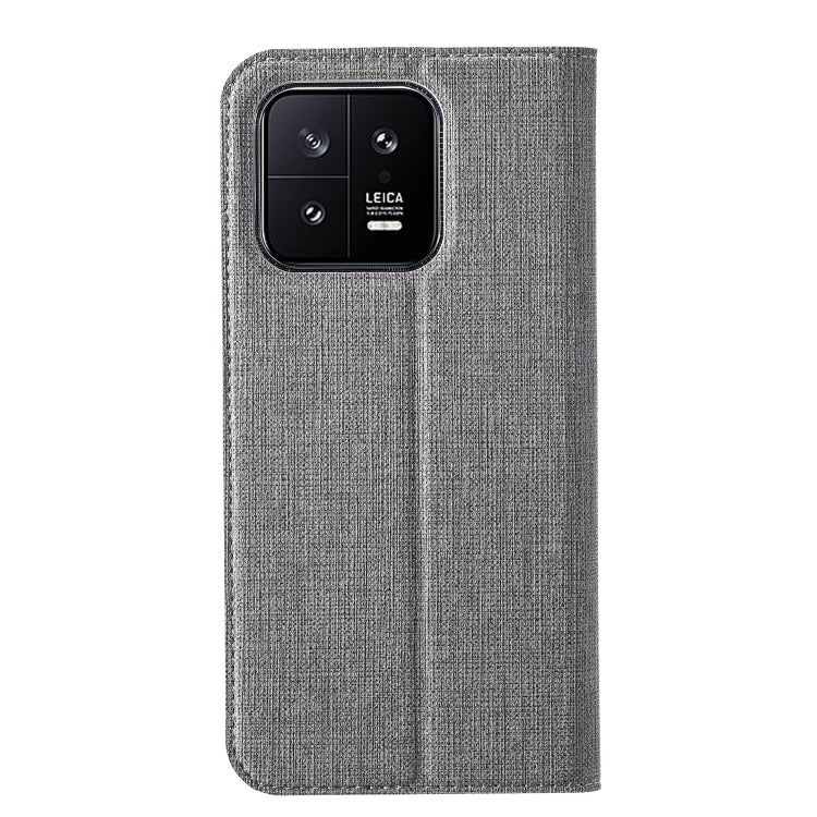 For Xiaomi 13 ViLi DMX Series Shockproof Magnetic Flip Leather Phone Case(Grey) - Xiaomi Cases by ViLi | Online Shopping UK | buy2fix