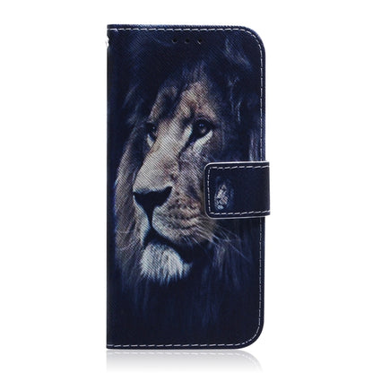 For Xiaomi Redmi 12C / 11A Coloured Drawing Flip Leather Phone Case(Lion) - Xiaomi Cases by buy2fix | Online Shopping UK | buy2fix