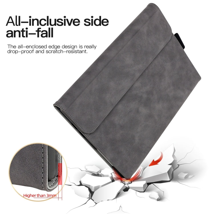 For Microsoft Surface Pro 7+ / 7 / 6 / 5 / 4 Sheepskin All-Inclusive Shockproof Protective Case with Power Bag(Black) - Others by buy2fix | Online Shopping UK | buy2fix