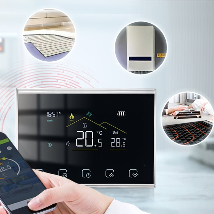 BHT-8000RF-VA- GBCW Wireless Smart LED Screen Thermostat With WiFi, Specification:Electric Boiler Heating - Consumer Electronics by buy2fix | Online Shopping UK | buy2fix