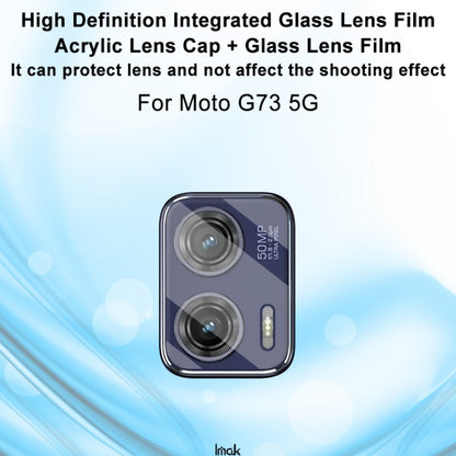 For Motorola Moto G73 5G imak Integrated Rear Camera Lens Tempered Glass Film - Other by imak | Online Shopping UK | buy2fix