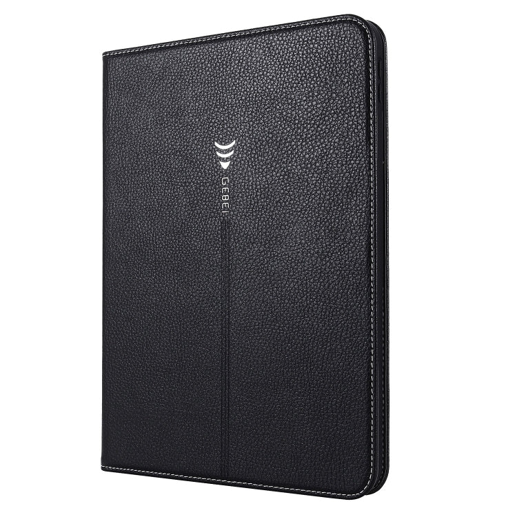 For iPad 10th Gen 10.9 2022 GEBEI Silk Texture Flip Tablet Leather Case(Black) - iPad 10th Gen 10.9 Cases by GEBEI | Online Shopping UK | buy2fix