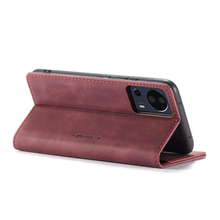 For Xiaomi 13 Lite CaseMe 013 Multifunctional Horizontal Flip Leather Phone Case(Wine Red) - Xiaomi Cases by CaseMe | Online Shopping UK | buy2fix