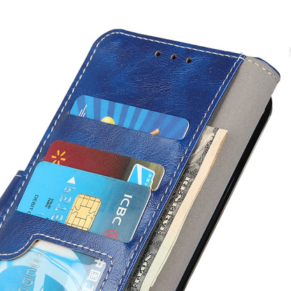 For Nokia C32 4G Retro Crazy Horse Texture Leather Phone Case(Blue) - Nokia Cases by buy2fix | Online Shopping UK | buy2fix