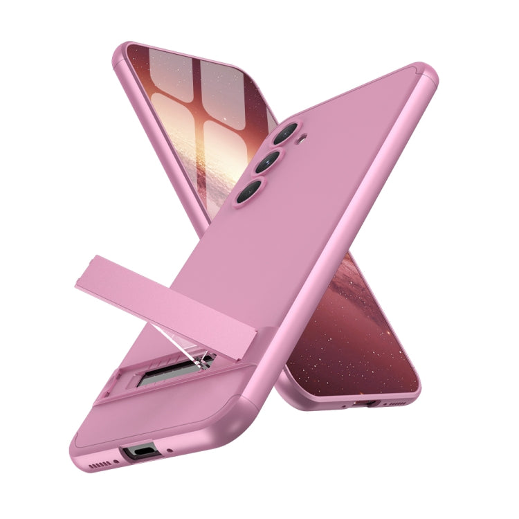 For Samsung Galaxy A54 5G GKK Three Stage Splicing Full Coverage PC Phone Case with Stand(Rose Gold) - Galaxy Phone Cases by GKK | Online Shopping UK | buy2fix