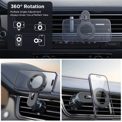 JOYROOM JR-ZS355 Magnetic Car Air Vent Phone Mount(Black) - In Car by JOYROOM | Online Shopping UK | buy2fix