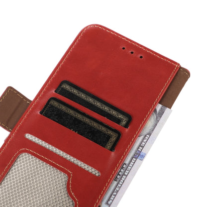 For Nokia C22 4G Crazy Horse Top Layer Cowhide Leather Phone Case(Red) - Nokia Cases by buy2fix | Online Shopping UK | buy2fix