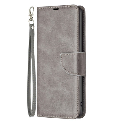 For Motorola Edge 40 Pro 5G / Moto X40 / X40 Pro Lambskin Texture Pure Color Flip Leather Phone Case(Grey) - Motorola Cases by buy2fix | Online Shopping UK | buy2fix