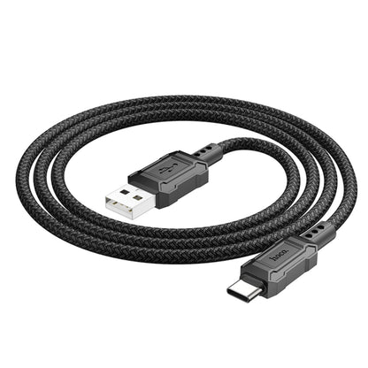 hoco X94 Leader 3A USB to USB-C / Type-C Charging Data Dable, Length:1m(Black) -  by hoco | Online Shopping UK | buy2fix